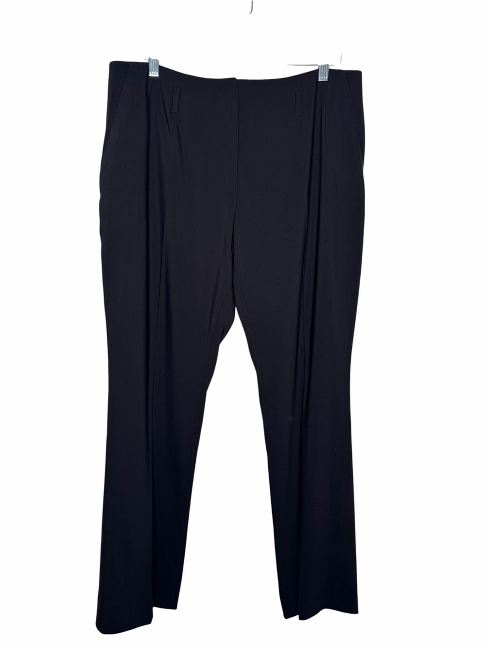 DOLCE & GABBANA / black classic flat front trouser dress pants / IT 50 (US 40)